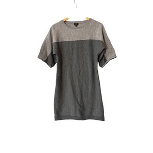 Talbots Pure Merino Wool Colorblock Sweater Dress